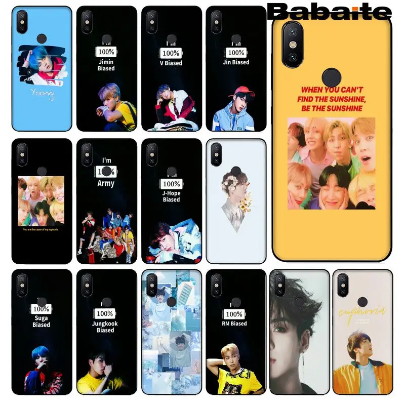 

Babaite KPOP Euphoria Jungkook Phone Case Cover for Xiaomi Mi 6 Note3 8 8SE Redmi 5 5Plus Note4 4X Note5 Cellphones