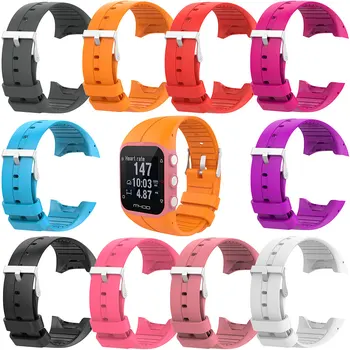 

For Polar M400 Smart Watch Replacement stainless Steel Buckle Wrist Band 25M Silicone Watch Strap For Polar M430 Sport Watch