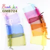 50pcs/lot 5x7cm 7x9cm 9x12cm 10x15cm Drawstring Organza Bags Jewelry Packaging Bags Candy Wedding Bags Wholesale Gifts Pouches ► Photo 1/6