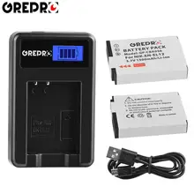 Lot de 2 batteries ENEL12, 1800mAh EN-EL12, avec chargeur USB LCD, pour Nikon Coolpix AW100s AW110s AW120s S610 S610c S710 S620 S630