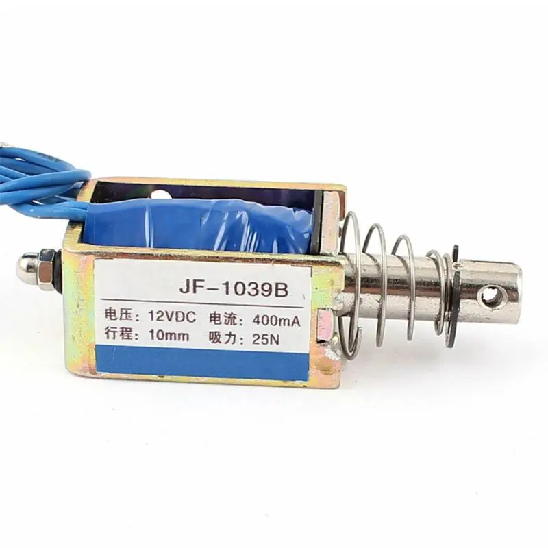 JF-1039B DC12V 400 mA 25N/10 мм Тяговый нажимной Тип открытая рама Электромагнит B36B