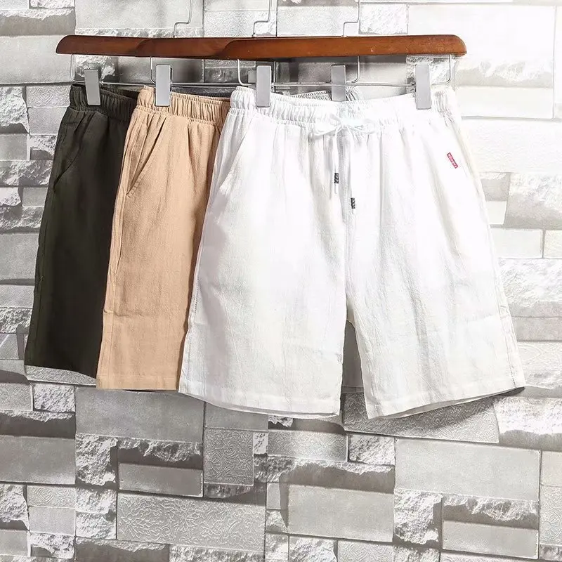 

2021 Casual Shorts Men New Summer Fashion Cotton Breathable Male Quick Dry Beach Shorts Homme Bermuda Trousers Plus Size 5XL