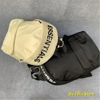 

2020 Beige Black ESSENTIALS Backpacks Men Women Outdoor Sport ESSENTIALS Bags High Quality Waterproof Bag Large Letters Logo