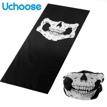 

Universal Motorcycle Half Face Mask Skull Ghost Motor Motorbike Mouth Face Masks Balaclava Shield Neck Protective Scarf Unisex