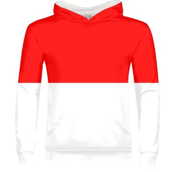 

INDONESIA male youth custom name number idn zipper sweatshirt nation flag id country republic indonesian print photo boy clothes