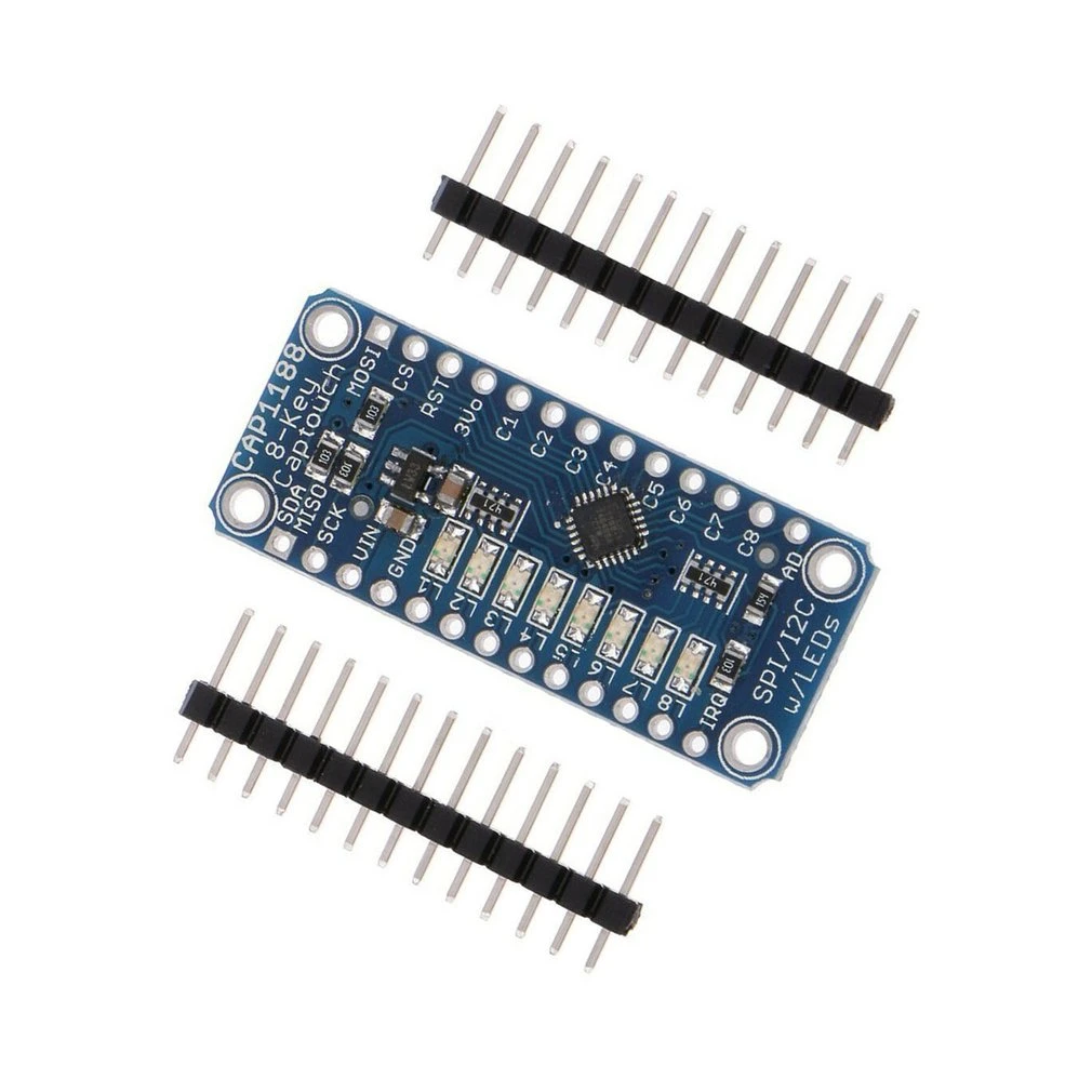 CAP1188 8 Key Button Capacitive Touch Sensor Module SPI I2C 3-5V LED for Arduino