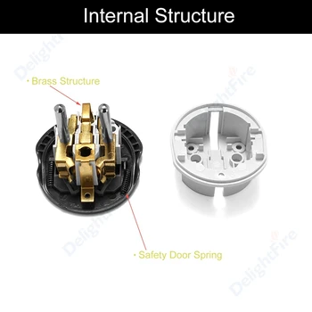 YSDSY 2X Adaptateur Prise Anglaise - Modèle Schuko Type G - Fiche