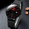 2023 Fashion Mens Minimalist Watches Ultra Thin Magnet Buckle Watch Men Business Stainless Steel Mesh Belt Quartz Wristwatch 3