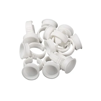 

100pcs Disposable Permanent Makeup Ring Divider M Size Tattoo Ink Eyebrow Lip Tattoo Pigments Holder Rings Container/Cup