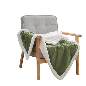 

6 Solid Colors Throw Blankets Fleece For Beds European Thick Weighted Winter Soft Warm Blanket Sheet Sofa Cover Sherpa Blankets
