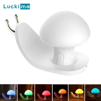

Colorful Change Snails Shape Smart Touch LED Night Light Portable USB Rechargeable Desk Table Light Home Decor Kid Birthday Gift