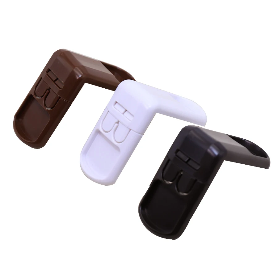 Lock Wardrobe Right-Angle-Lock Baby-Protector Safety Furniture Cabinet Door White Multi-Function