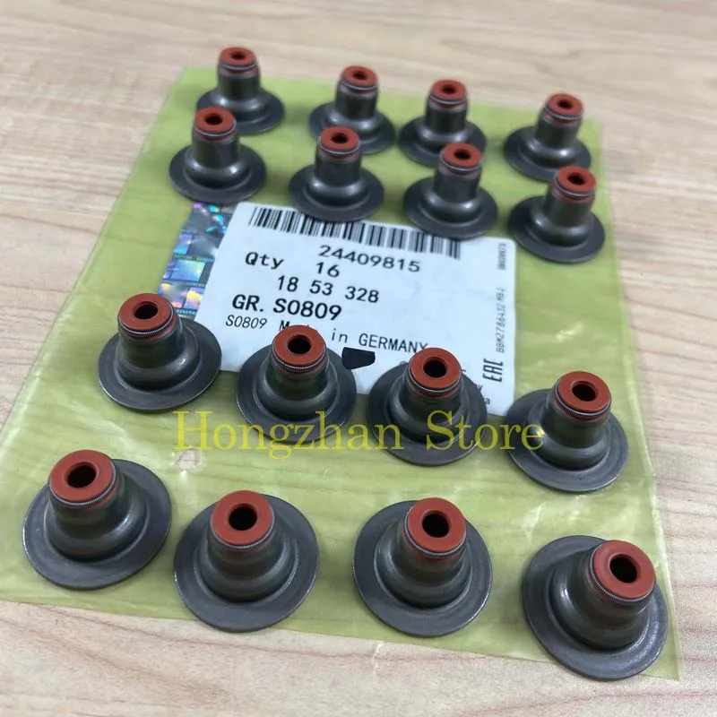 16PCS Engine Seal Valve Stem For Chevrolet Aveo Sonic Cruze Opel Zafira Vauxhall Pontiac G3 Opel Astra 24409815 24405819 o ring seal set rubber seal ring engine transmission seal
