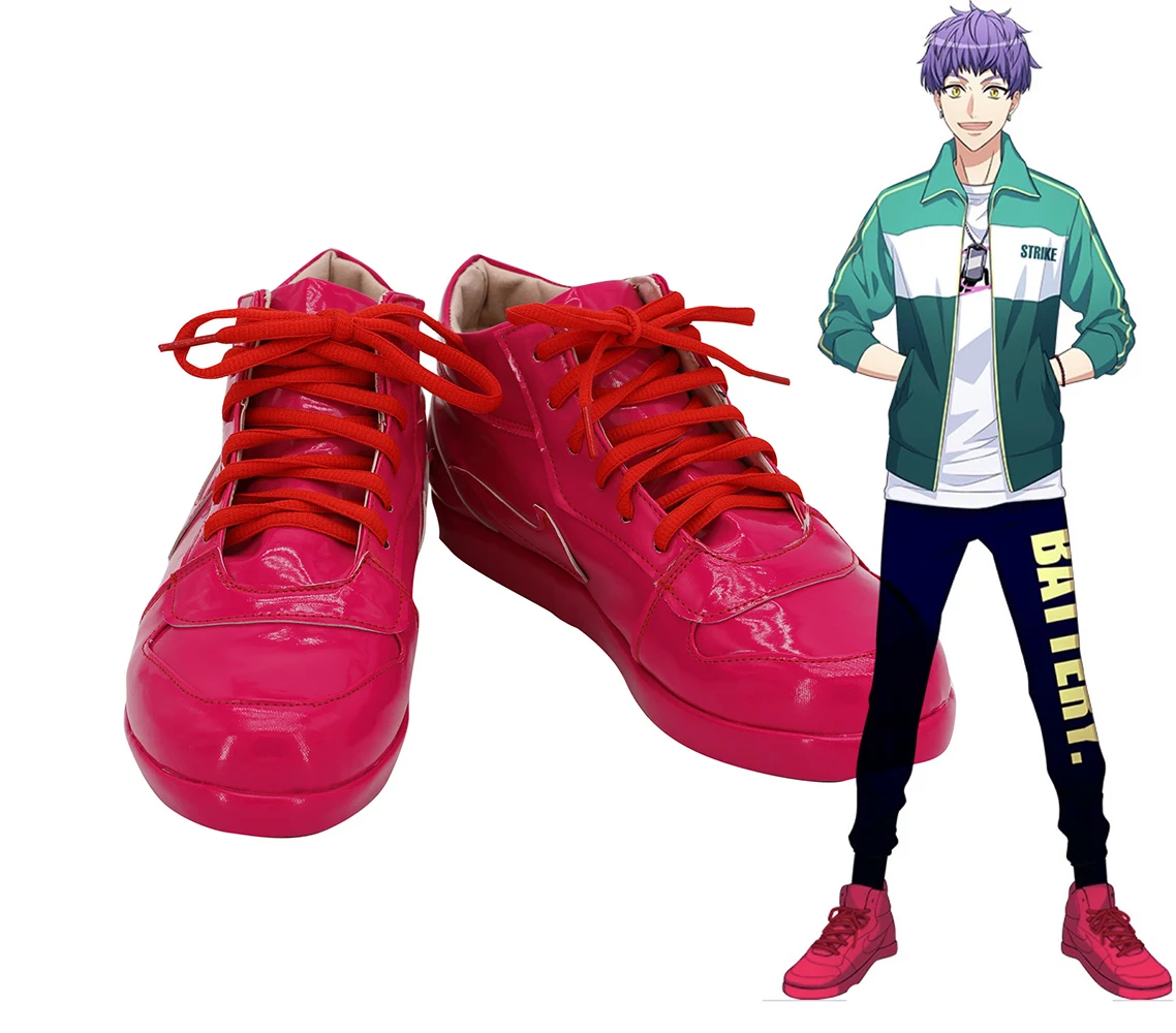 A3 Hyoudou Kumon Cosplay Shoes Red Boots Custom Made Any Size Shoes