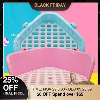 

Rabbit Toilet Plastic Hamster Guinea Pig Cage Indoor Clean Corner Potty Small Pet Orner Training Tray for Pets Supplies