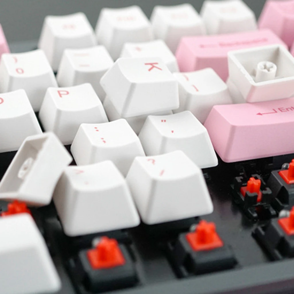 OEM Profile Thick PBT Keycap set for Mechanical Gaming Keyboard, 12.59x6.29x1.77inch