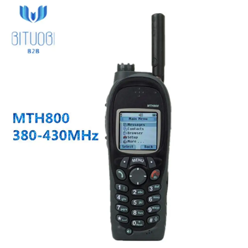 MTH800 Tetra radio 380-430MHz walkie talkie 25 каналов с gps сервисом местоположения и цветовым дисплеем в пользовательском интерфейсе - Цвет: 380-430 MHz