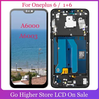 

LCD Display For Oneplus 6 / 1+6 Lcd Display Touch Screen Digitizer With Frame Repair Part for 1+6 A6000 A6003