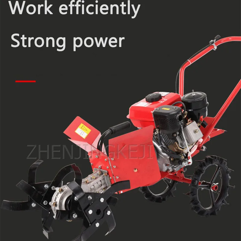 US $622.11 Agricultural Gasoline Micro Tillage Machine Multifunction Garden Orchard Vegetable Field Loose Soil Weeding Rotary Tiller Tools
