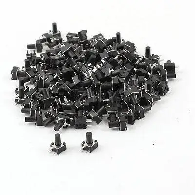 

150 Pcs PCB Mounted Momentary 3-pin Tact Pushbutton Switch 4.5mmx4.5mmx7mm