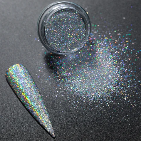 Box iridescent Nail Sequins Gold Purple UV Gel Polish Palliette iridescent Shinning Sparkles Nail Art Decoration