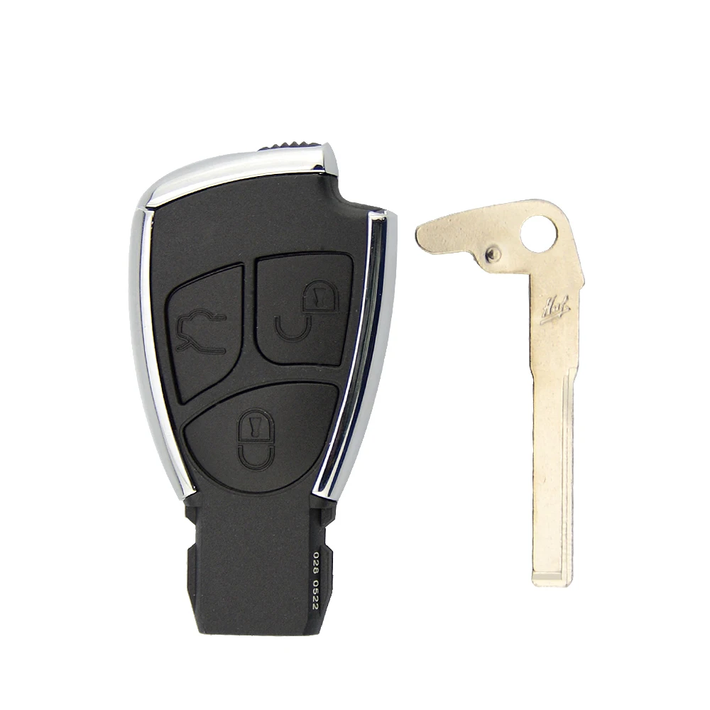 OkeyTech 3 кнопки модифицированный пульт дистанционного управления Авто Смарт-карта Автомобильный ключ оболочка Крышка для Mercedes Benz B C E ML S CLK CL GL W211 держатель батареи