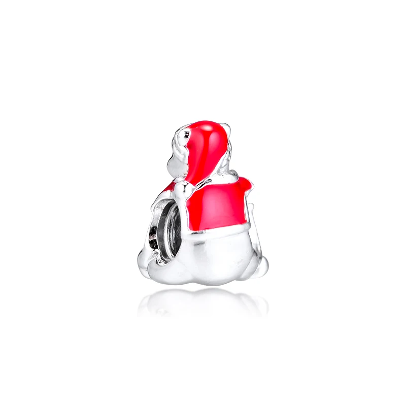 DIY подходит для браслетов Pandora Charms mouse honey Pot рождественские бусы 925 пробы-серебро-ювелирные изделия