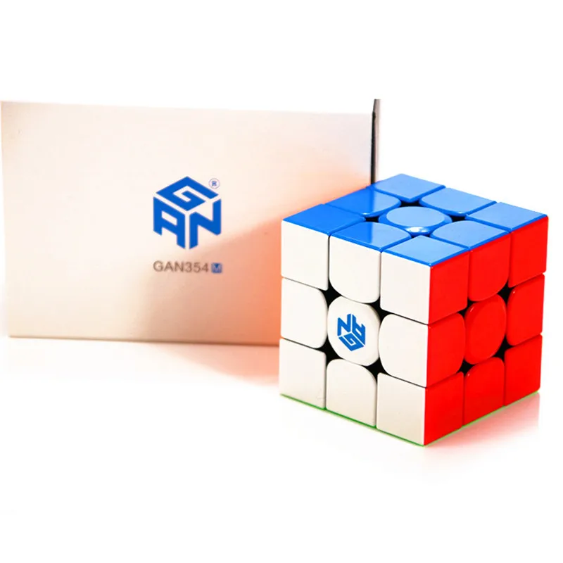 GAN 354M 3x3x3 Магнитный Магнит 54 мм профессиональный конкурс многоцветный магический куб ультра-Гладкий 3x3 скоростной кубик-головоломка детская игрушка подарок