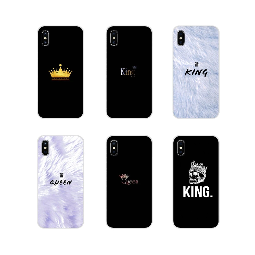 Пара Queen &amp King для Huawei Honor 4C 5C 6X 7 7A 7C 8 9 10 8C 8S 8X 9X 10I 20 Lite Pro аксессуары чехлы телефонов |