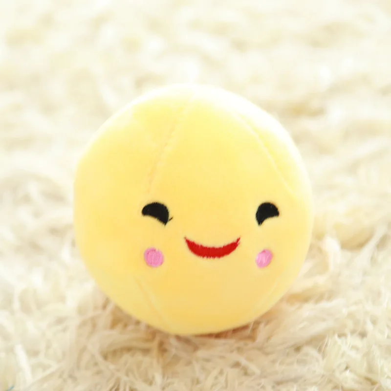 Cute Pods Pea Shape Stuffed Plant Doll 3 Beans with Cloth Case Creative Plush Toy 2 Colors