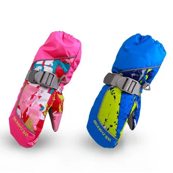 

Girl Boys Ski Gloves 2-In-1 Mittens Snowboard Motorcycle Winter Warm Gloves Riding Cycling Skiing Touch Screen Snow Kid Glove