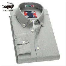 Cartelo мужские деловые рубашки в повседневном стиле модные повседневные хлопковые рубашки для мужчин
