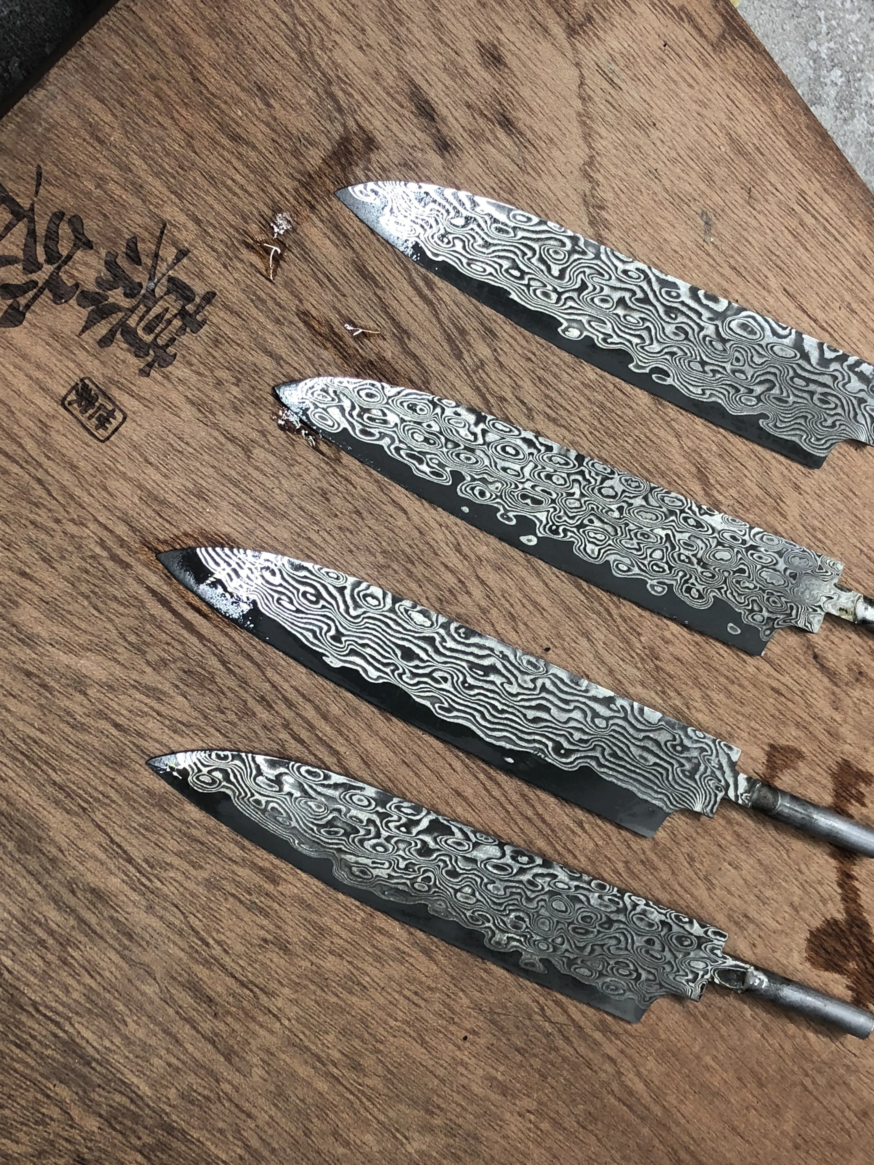 Yeelong Hand Forged Damascus Steel Kitchen Chef And Paring Blank Blades Set  For Knife Making Supplies - Kitchen Knives - AliExpress