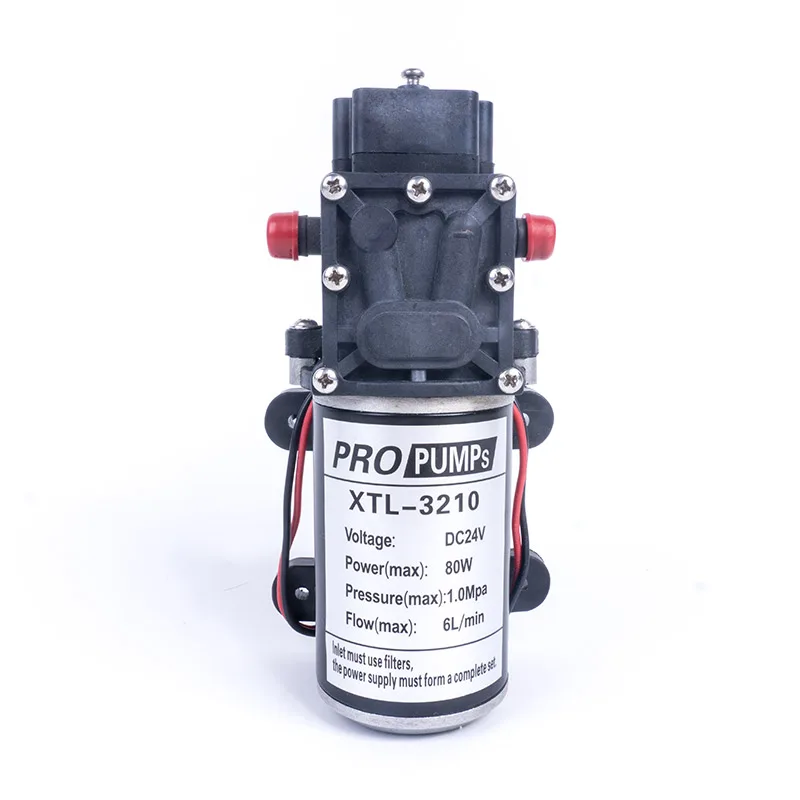 DC 24V 130PSI 6L/мин водяной мембранный самовсасывающий насос высокого давления 80W