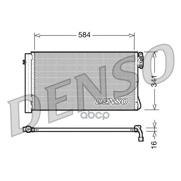 Конденсатор, Кондиционер Denso арт. DCN05012