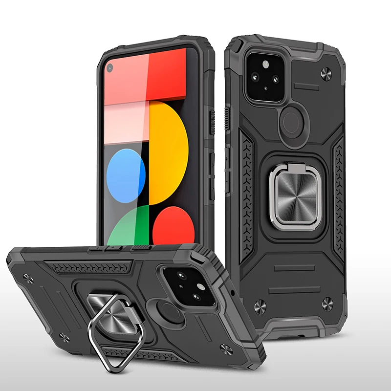 Чехол для Google Pixel 6 Pro защитный чехол с магнитным кольцом и откидной подставкой 4A