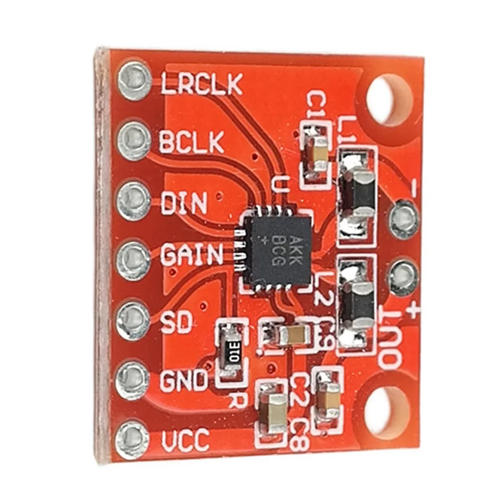 

Taidacent MAX98357 I2S Audio Power Amplifier Module Adjustable Gain Digital I2S Class D Amplifier Board Supports ESP32 I2S Ble