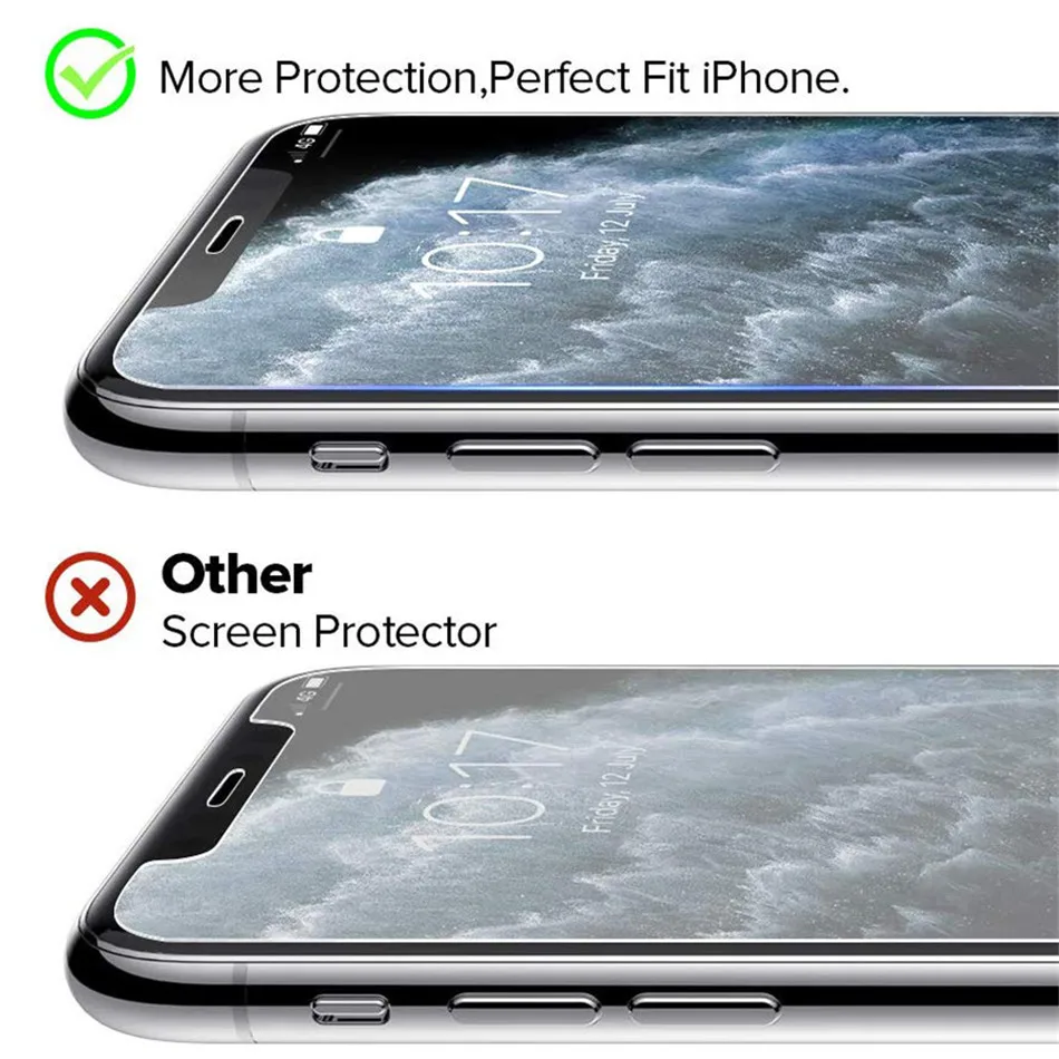 Переднее и заднее стекло для iphone X XS 11 Pro Max XR 5 5S SE, защитное закаленное стекло для iphone 7 8 6s Plus 11 Pro Max glas