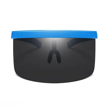 

2019 Futuristic Oversize Shield Visor Sunglasses Flat Top Mirrored Mono Lens for Kids Children