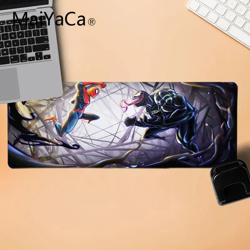 LockEdge 30x80cm MaiYaCa venom офисные мыши геймер мягкий коврик для мыши Противоскользящий прочный силиконовый компьютерный коврик - Цвет: LockEdge 30x80cm