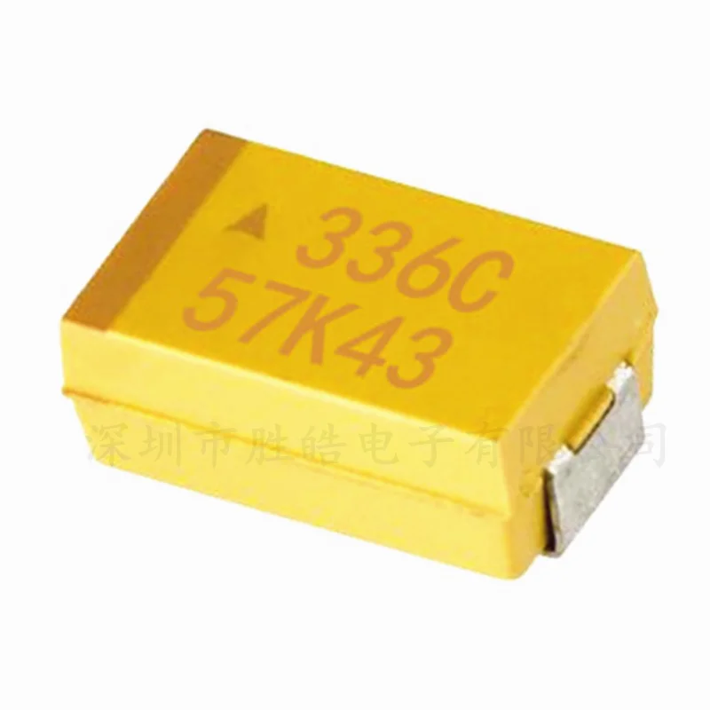 20PCS 16V33UF Type B SMD Tantalum Capacitor 336C 3528 1210 Bile Yellow Polar | Электронные компоненты и