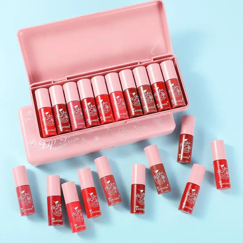 

10Pcs Matte Liquid Lip Gloss Set Sexy Matte Liquid Lipstick Set Waterproof Water Long Lasting Lip Gloss Tubes Sexy Tint Pen Lip