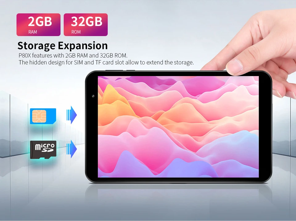 Teclast P80X 4G Phablet Android 9,0 Планшеты 8 дюймов 1280x800 планшетный ПК SC9863A Восьмиядерный 2 Гб ram 16 Гб rom GPS и двойная камера