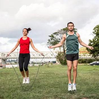 

Jump Rope with Ball Bearing Rapid Speed Jump Ropes Cable,Skipping Rope Jumping Rope for Workout Exercise Gym Fitness Training