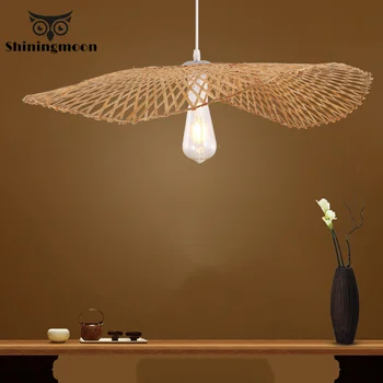 

Southeast Asia Bamboo Pendant Lights Creative Knitting Hanging Lamp Living Room Restaurant Luminaire Lighting Cafe Pendant Light