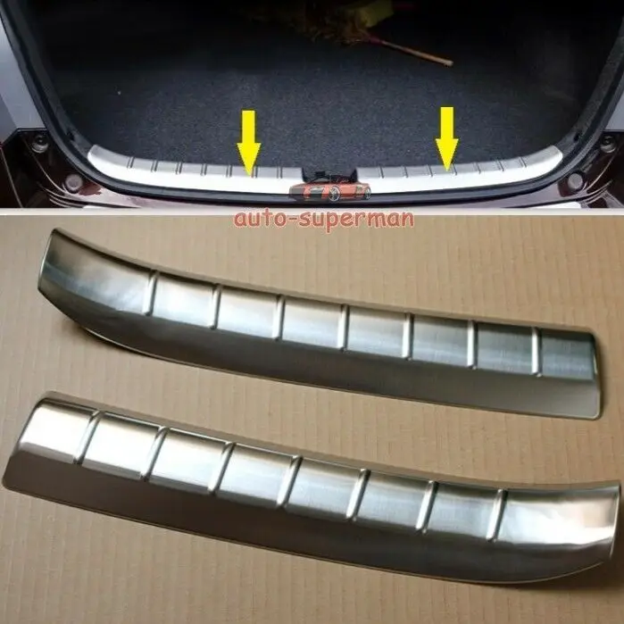 Задняя дверь грузовой Бампер протектор порога Накладка для Honda Accord Sedan 13
