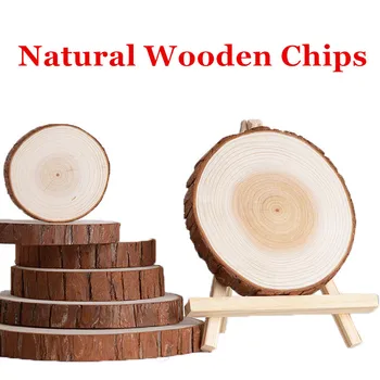 

Multi Size Unfinished Round Wood Slices Circles Log Discs With Tree Bark For Wedding Home Party Decorations DIY Painting Crafts