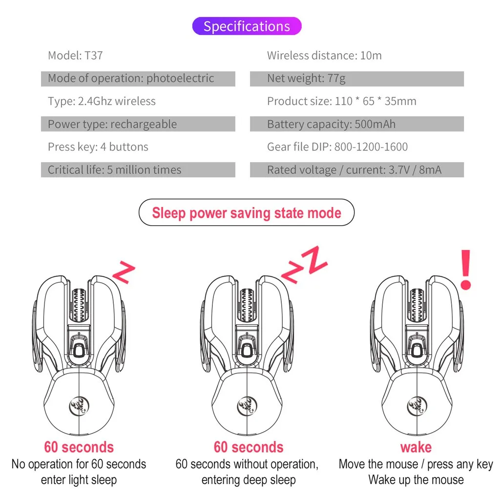 Беспроводная мышь с Bluetooth, перезаряжаемая, 2,4 г, металлическая Бесшумная оптическая мышь, оптическая мышь для эргономики zz6
