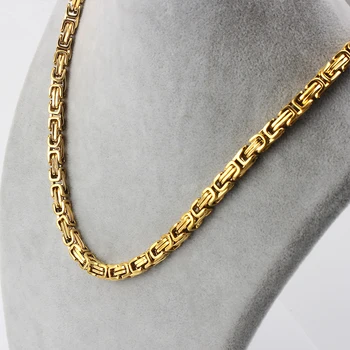 

Hot Sale Men's and women stainless steel 6.5MM Imperial Chain Necklace Fashion Hip Hop Punk Jewelry Gift waterproof Necklaces