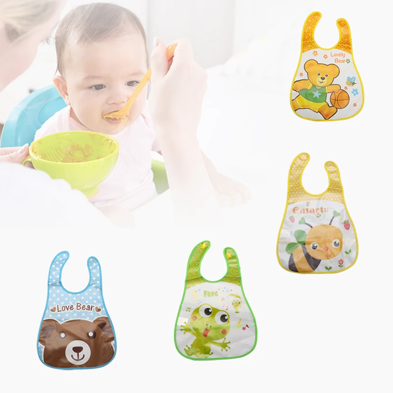 ergo baby accessories Cute Baby Bibs Waterproof Long Sleeve Apron Children Feeding Smock Bib Burp Clothes Soft Toddler Baby Feeding Bibs shake baby's hand